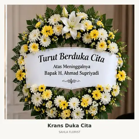 Krans Bunga Duka Kapuk